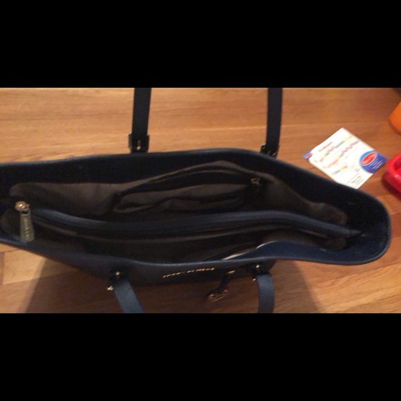 Michael Kors navy blue tote - Picture 2 of 2